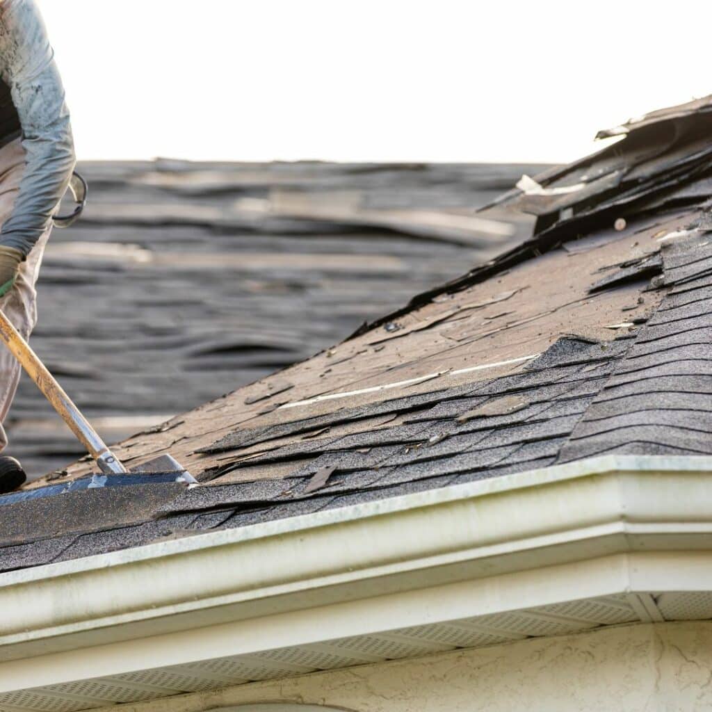 fixing damaged roof