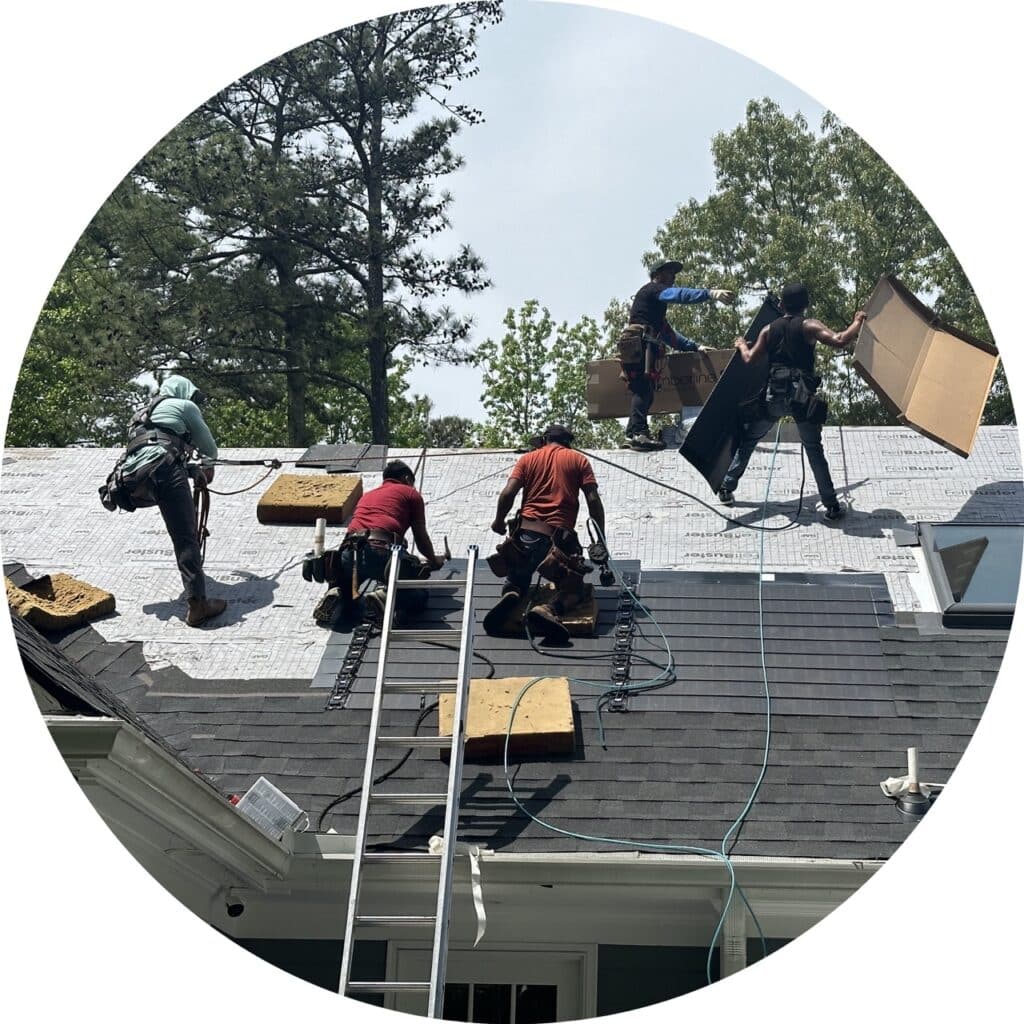 the ProRoofing Emergency Roof Repair team in Asheville